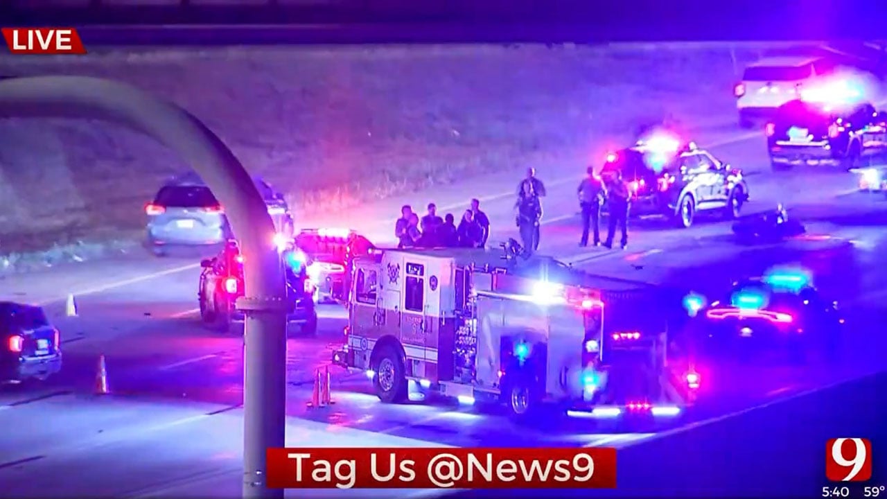 OKC Authorities Respond To Deadly I-40 Motorcycle Wreck Near I-235 Junction