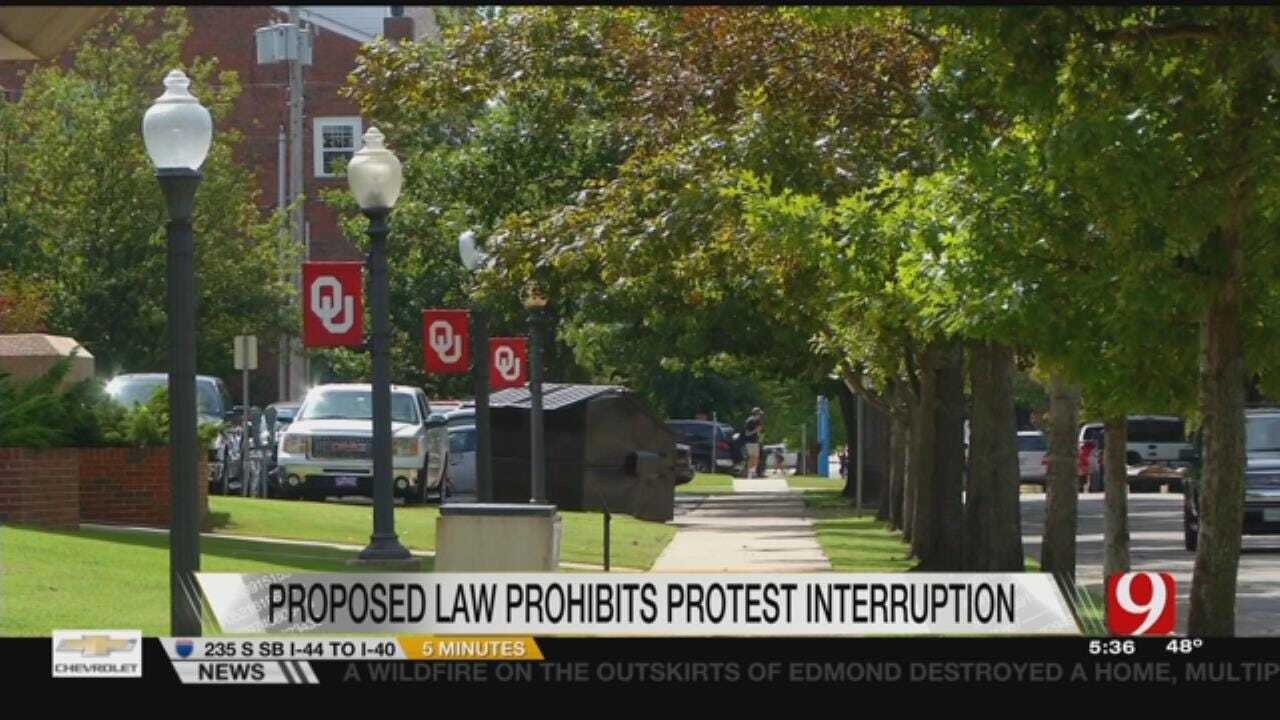 Proposed State Law Would Prohibit Protest Interruption