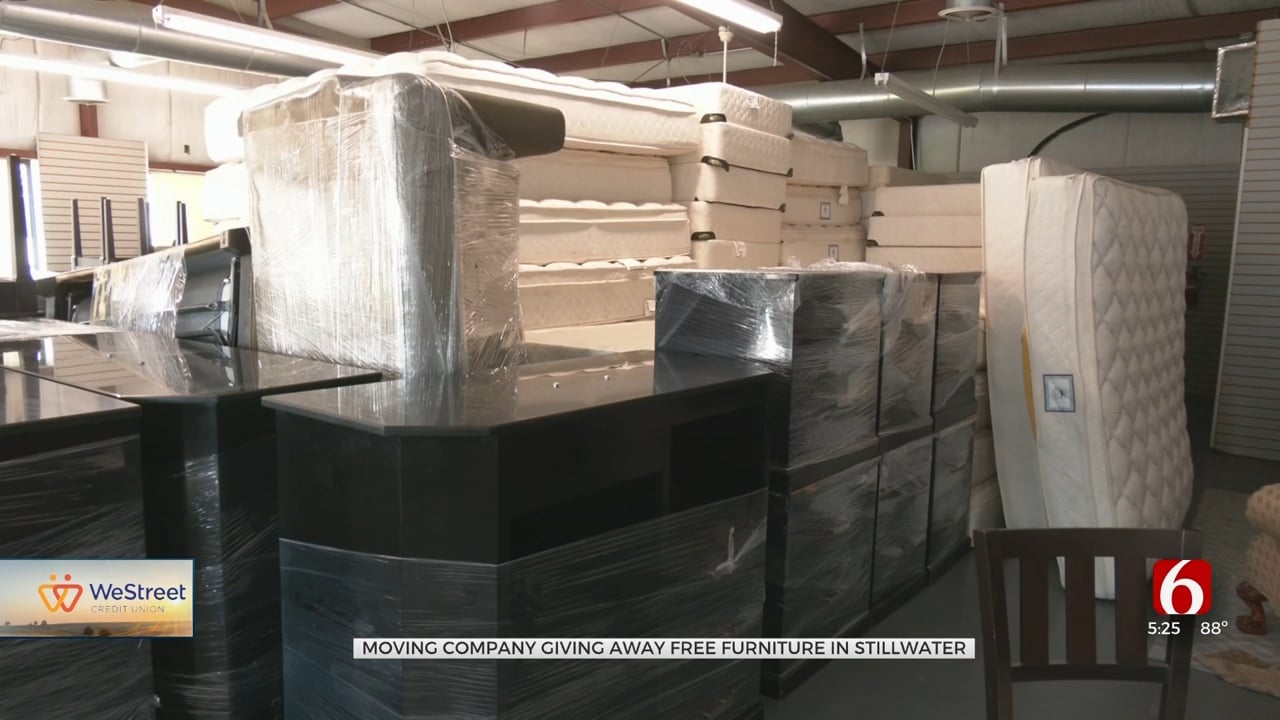 Tulsa Moving Company Giving Away Thousands Of Dollars' Worth Of Furniture