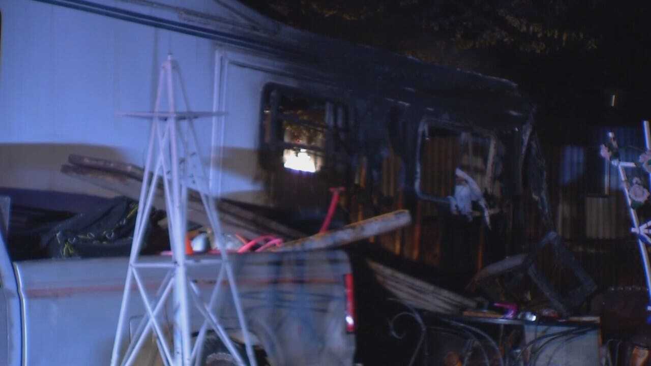 WEB EXTRA: Video From Scene Of Turley Trailer Fire