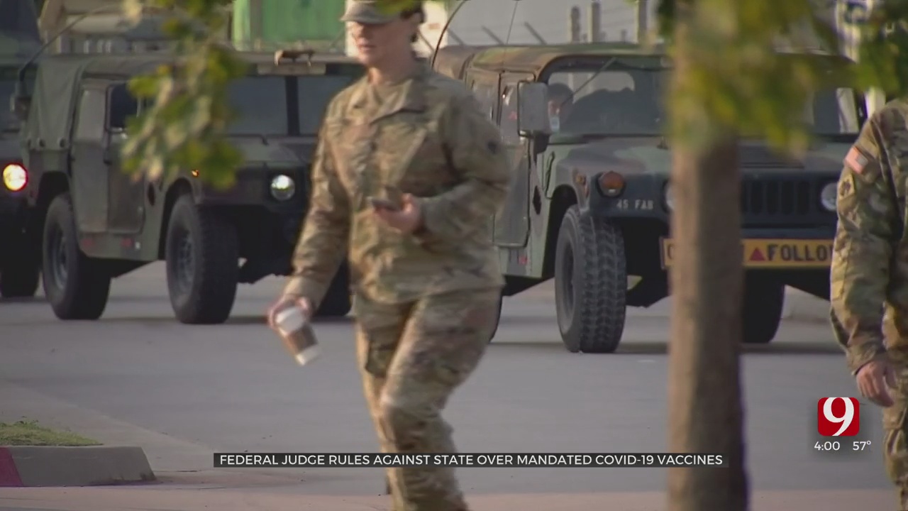 Okla. National Guard To Continue Following Governor's Order Against Vaccine Mandate Despite Loss In Court