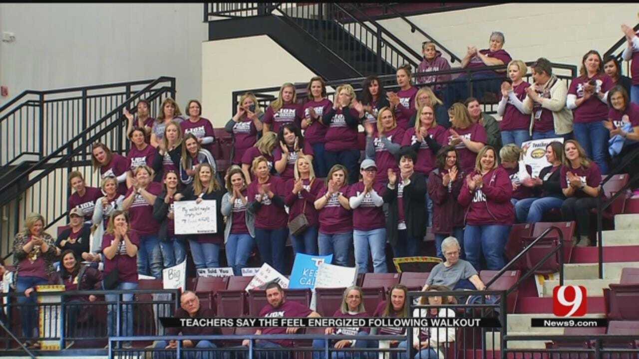 Walkout Momentum Continues At Pep Rally For Blanchard Teachers