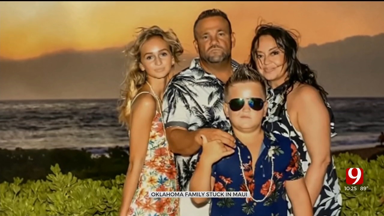 'It's Unbelieveable': Oklahoma Family Stuck In Maui Shares Their Experience With Deadly Wildfire