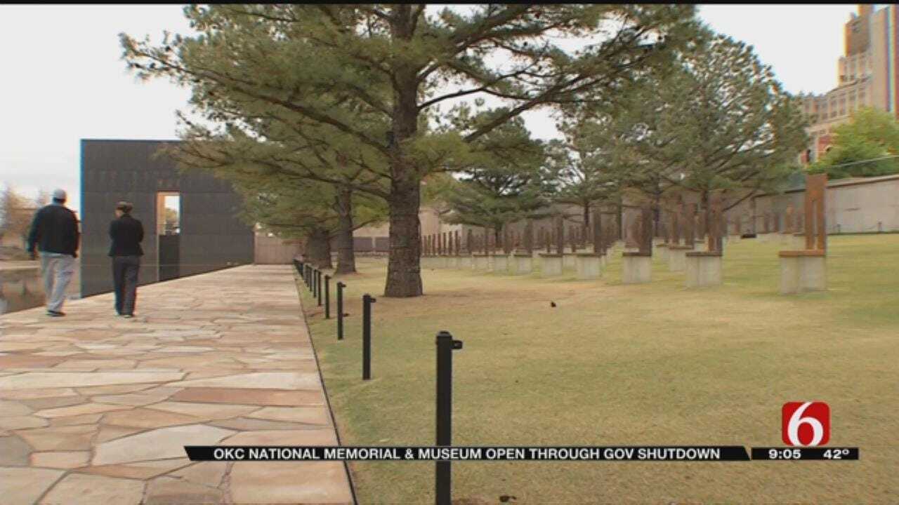 Oklahoma City Memorial To Remain Open During Shutdown