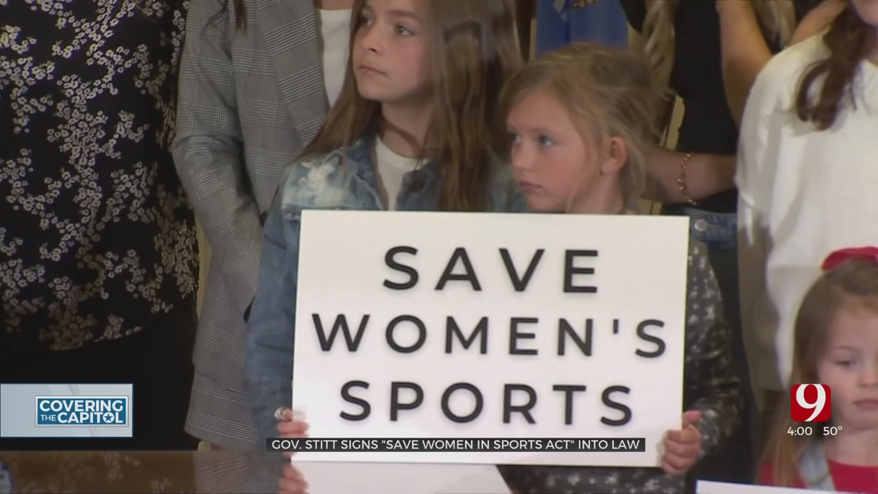 Gov. Stitt Officially Officially Signs 'Save Women's Sports' Bill Into Law