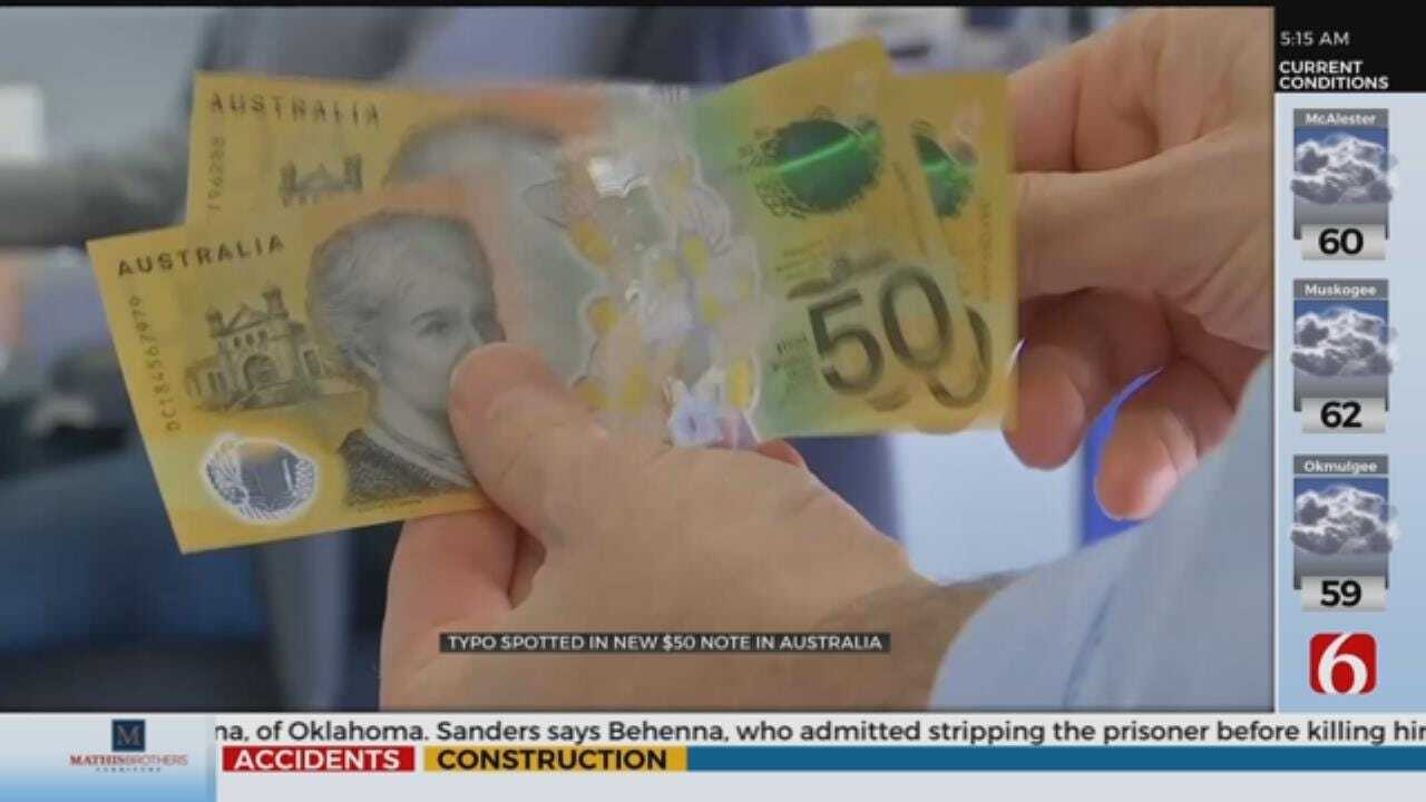Error Found On Redesigned Australian Dollar