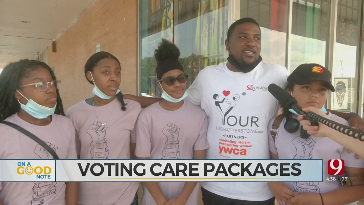 Black Lives Matter Youth Division Hands Out Care Packages To Voters