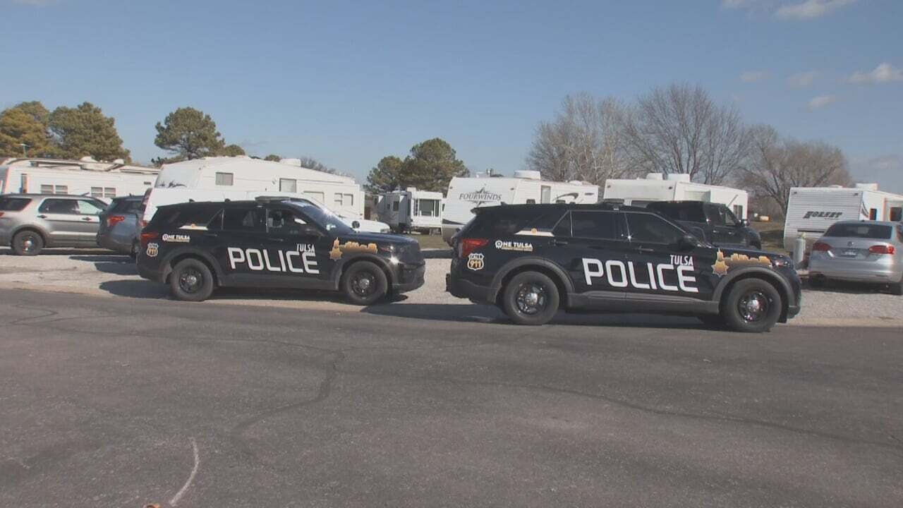Police: Woman Found Dead At Tulsa RV Park; Suspect Stabs Himself During Police Confrontation