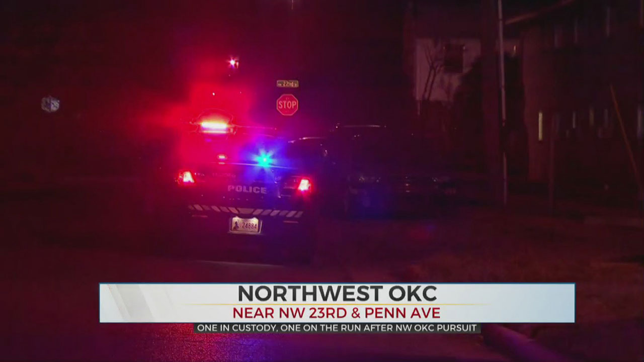 1 In Custody, Another On The Run After NW OKC Stolen Vehicle Pursuit 