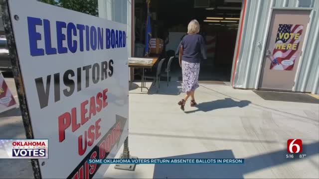 Some Oklahoma Voters Return Absentee Ballots In Person 