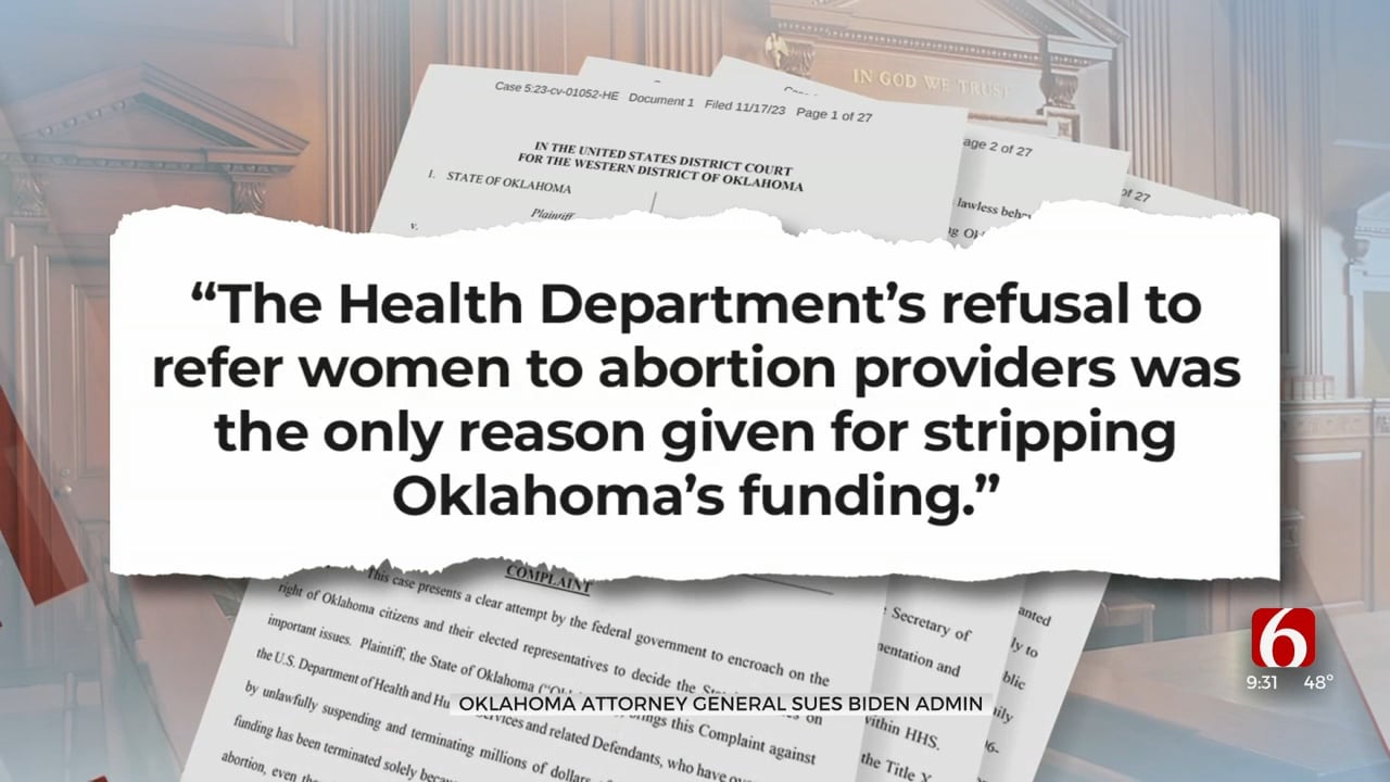 Oklahoma Attorney General Initiates Lawsuit Against U.S. Department Of Health And Human Services