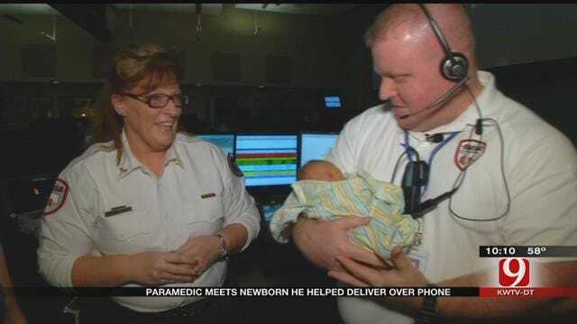 Paramedic Meets Newborn He Helped Deliver Over The Phone
