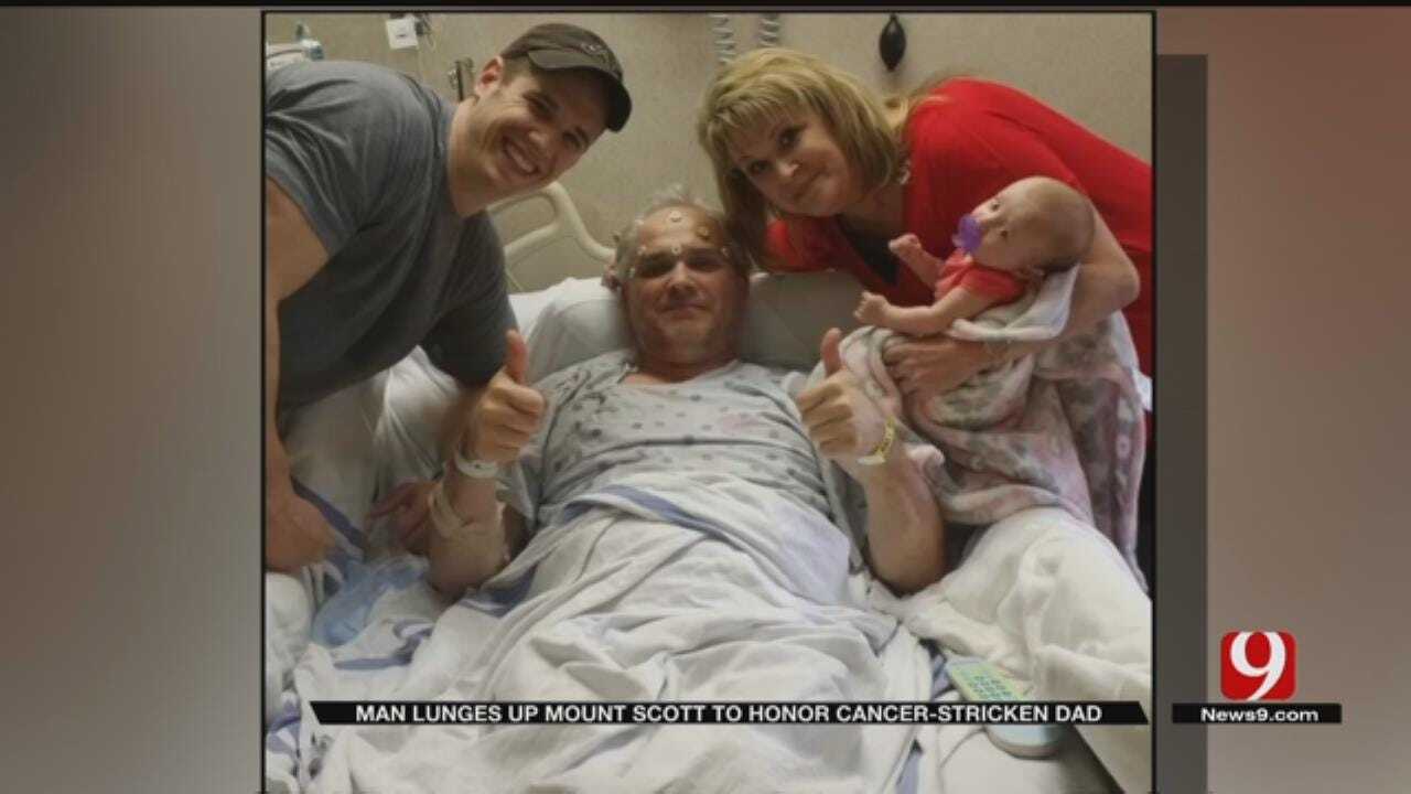 Oklahoma Man Lunges Mount Scott For Father Battling Cancer