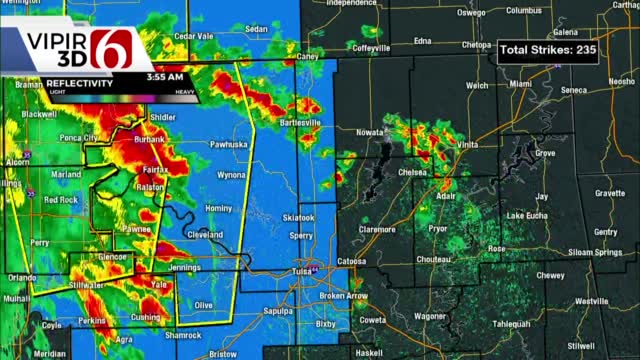 Showers, Storms Move Through Parts Of Northeast Oklahoma 