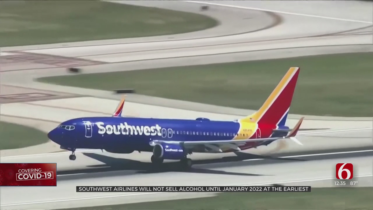 Southwest Airlines Will Not Sell Alcohol Until January 2022 