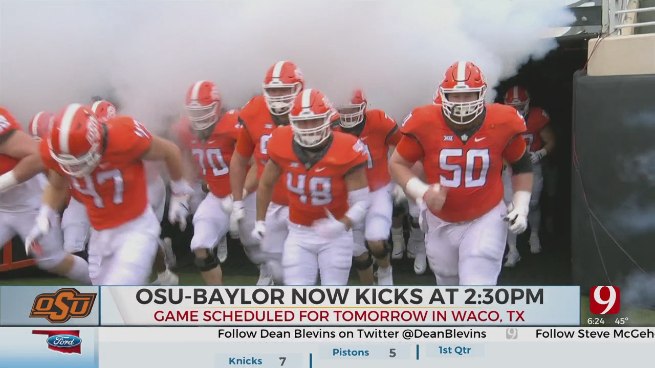 New Kickoff Set For OSU-Baylor This Weekend