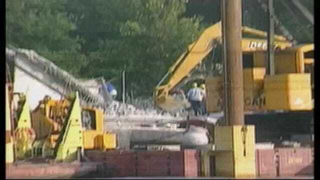 Construction Begins At I-40 Bridge Collapse