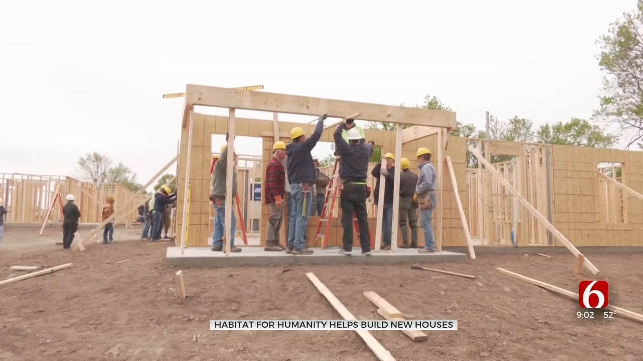 Green Country Nonprofit Builds Walls For 6 New Houses During 'Blitz Build'