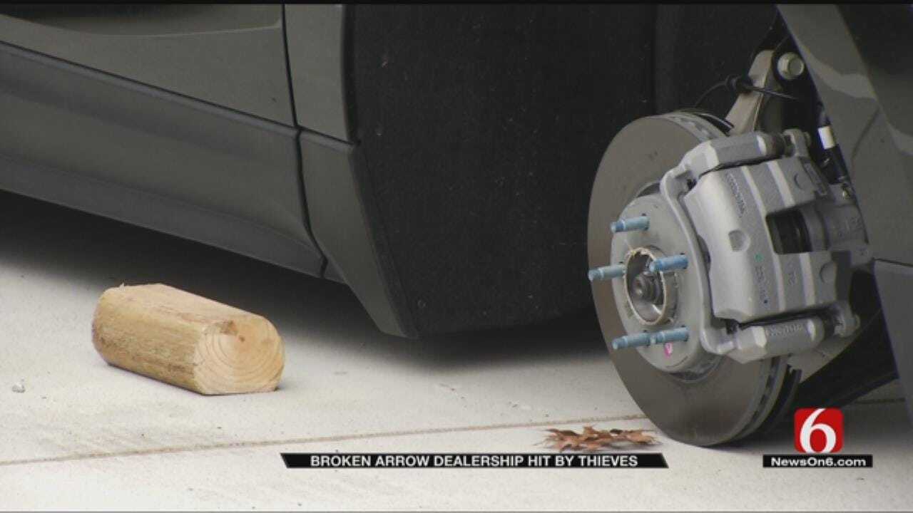 Wheels And Tires Stolen From 33 Vehicles At Broken Arrow Dealership