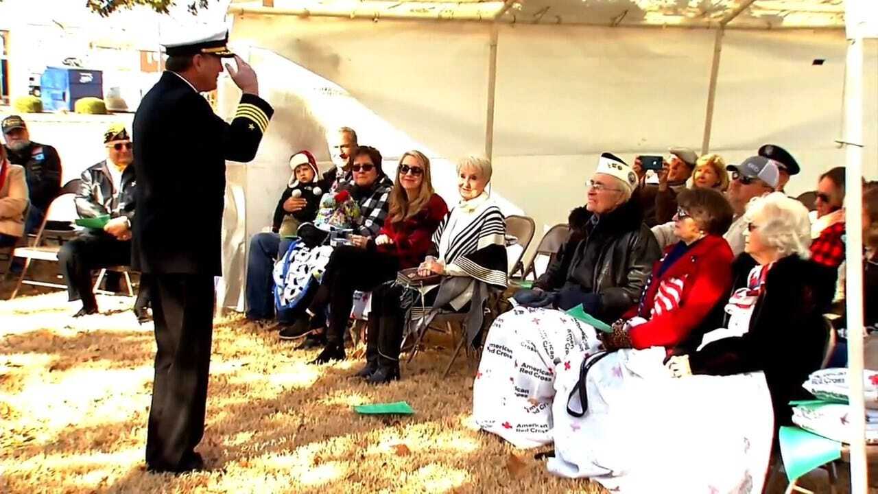 WATCH: Pearl Harbor Remembrance Ceremony Held At USS Oklahoma Anchor