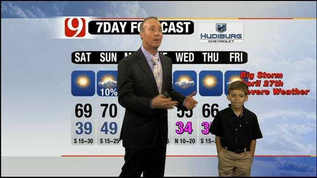 Dallas Boy Colby Is Weatherman For The Day On News 9 At Four