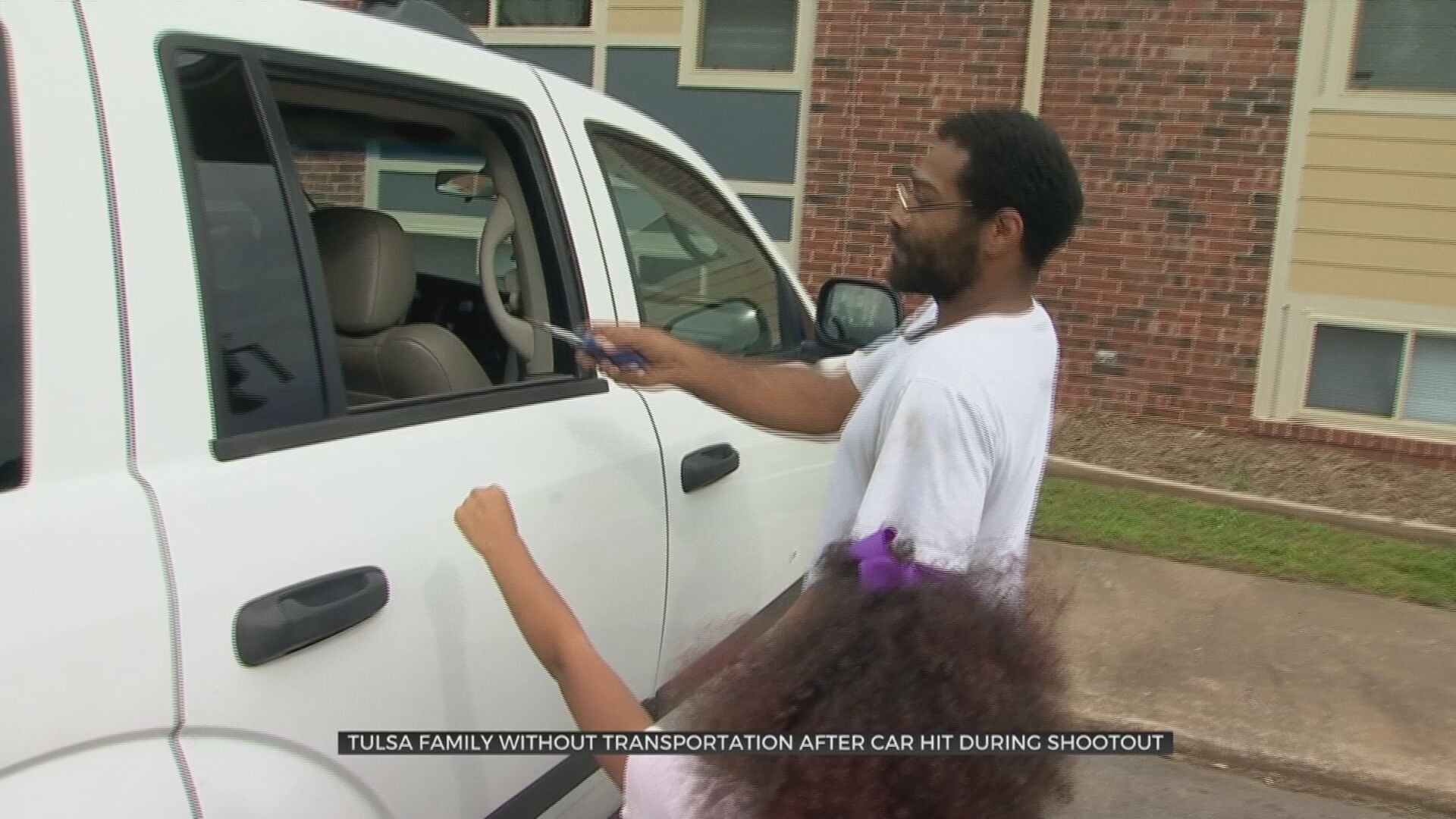 Tulsa Family Without Transportation After Car Damaged In Crossfire From Shootout