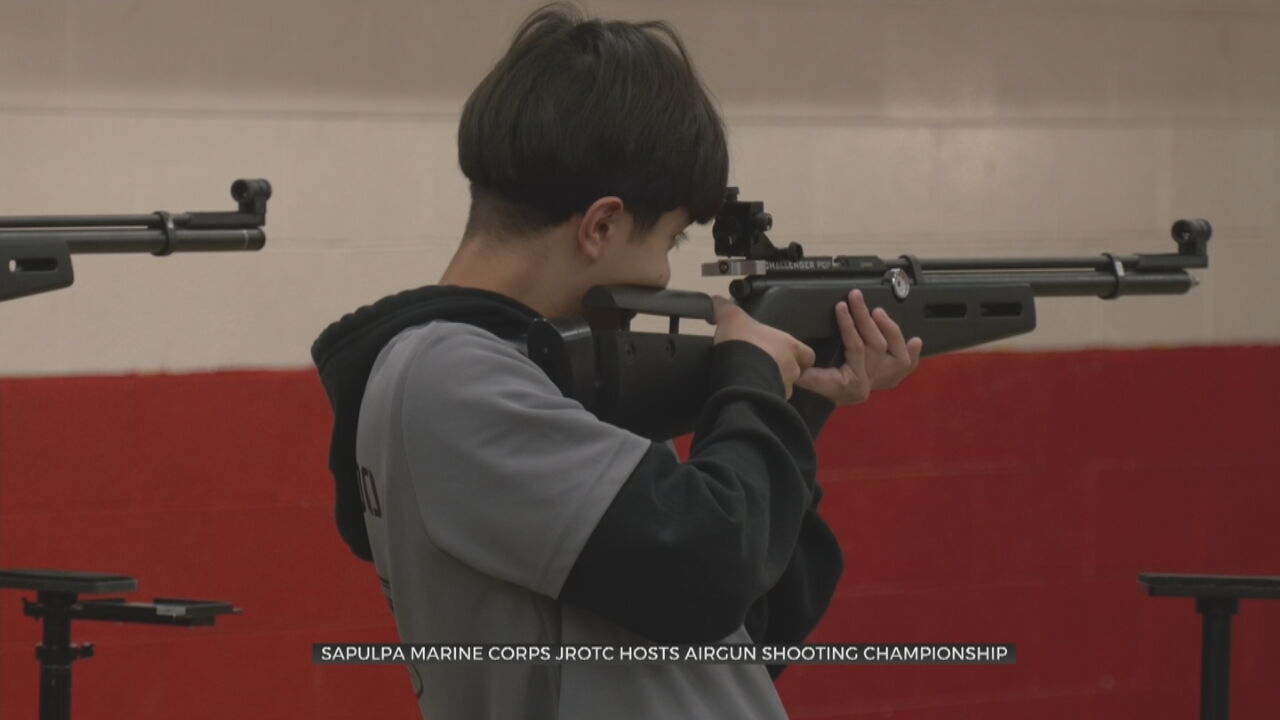 Sapulpa Marine Corps JROTC Hosts Airgun Shooting Championship
