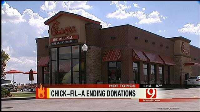 Hot Topics: Chick-Fil-A Ending Donations