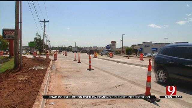 Road Construction Over On Edmond's Busiest Intersection