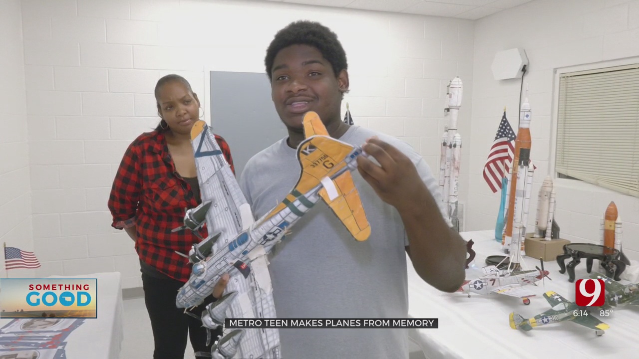 OKC Teen Creates Model Airplanes From Memory With Items From Around His House