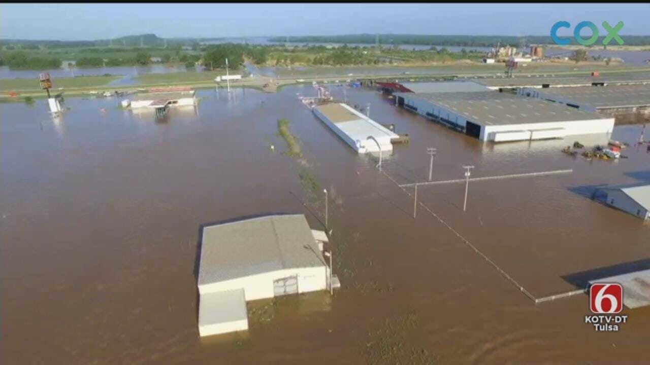 WATCH: Von Castor Drone Video Of Muskogee Flooding