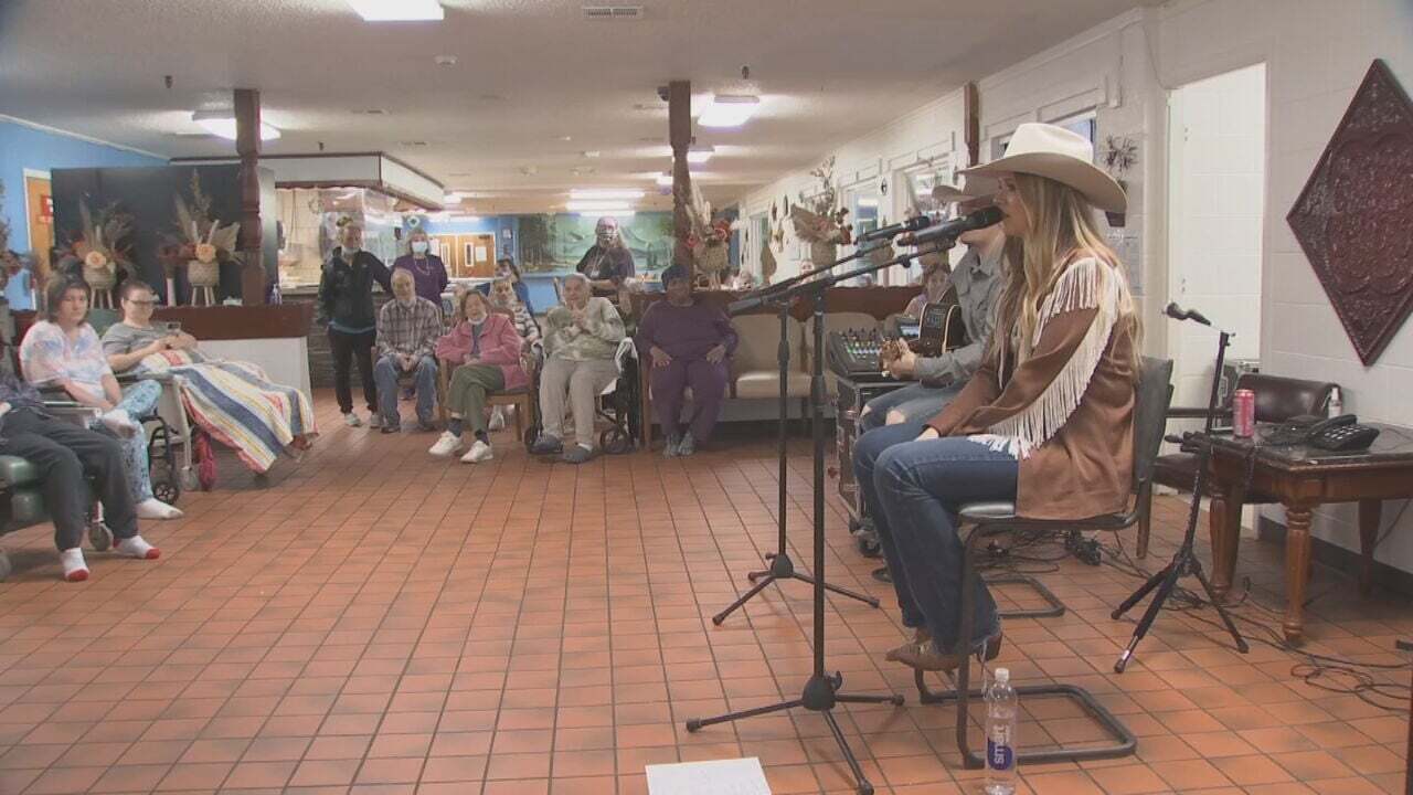 Mannford Country Star Performs For Nursing Home Residents Ahead Of 'Highway To Henryetta'