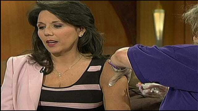 Six in the Morning Anchor LeAnne Taylor Gets Flu Vaccine Shot