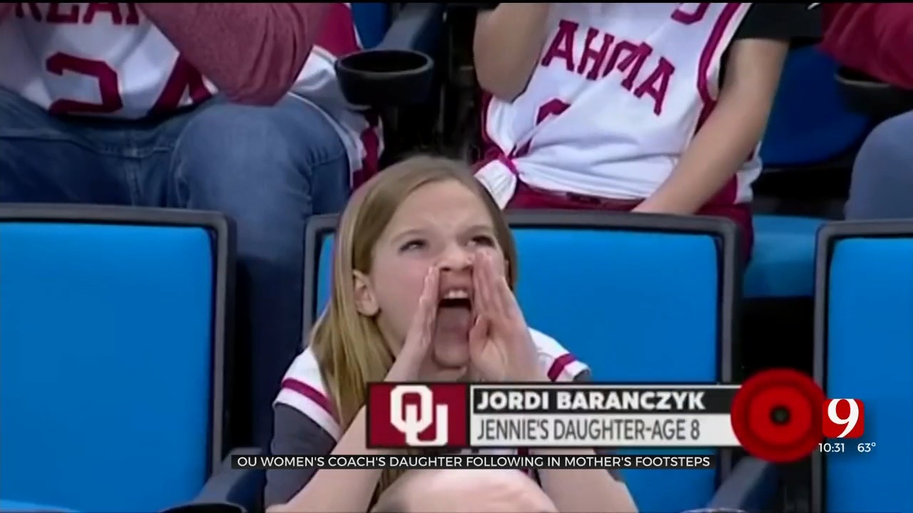 Like Mother, Like Daughter: OU Coach's Daughter Cheers On The Team