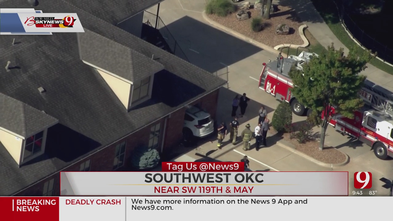 Vehicle Crashed Into Building In SW OKC, Firefighters Say