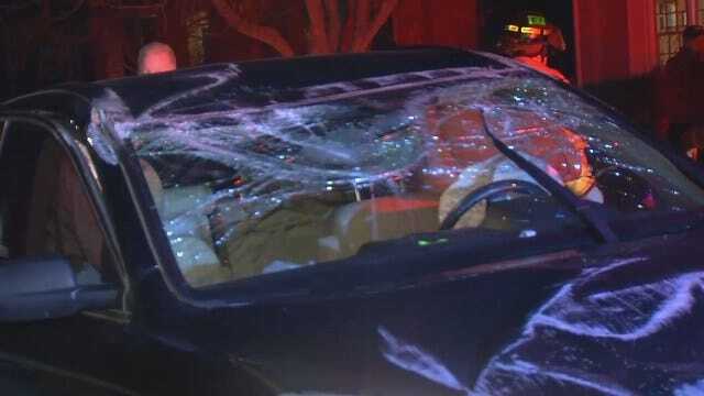 WEB EXTRA: Video From Tulsa Rollover Crash On South Evanston