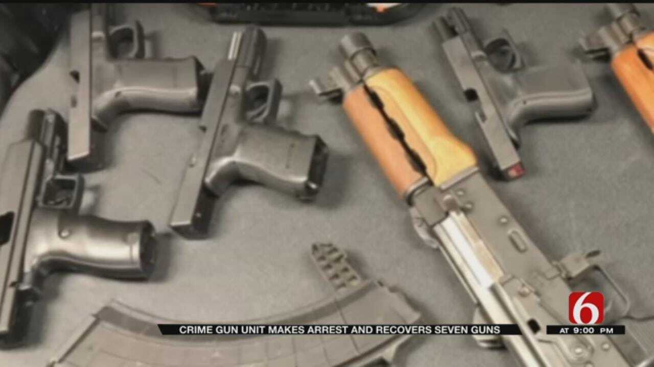 Tulsa's Crime Gun Unit Seizes 7 Guns During Gang Related Arrest