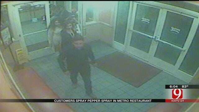 Surveillance Video Shows Woman Spraying Pepper Spray At IHOP