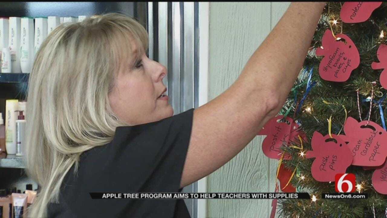 Claremore Salon Collects School Supplies for 'Apple Tree' Program