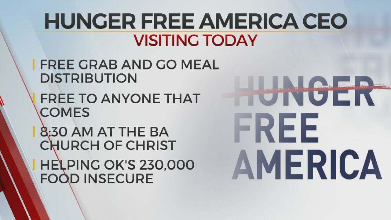 Hunger Free America CEO Visits Broken Arrow Meal Site