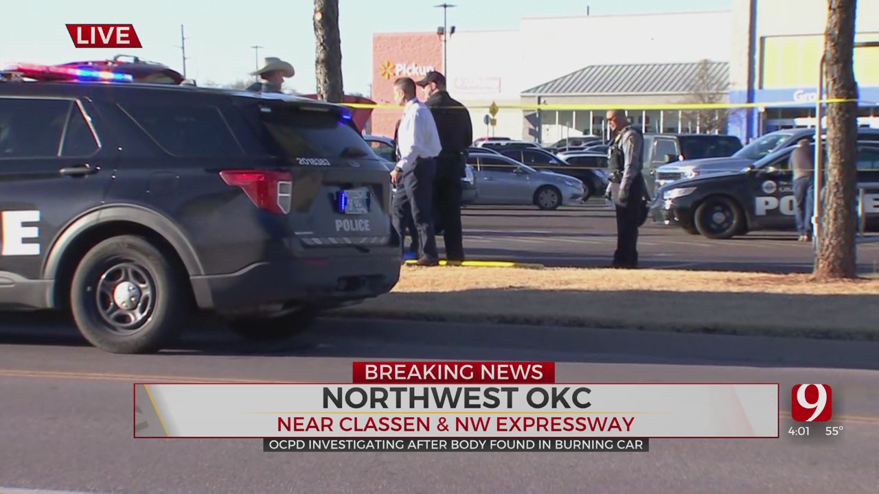 Body Found In Burned Out Vehicle In NW OKC Parking Lot