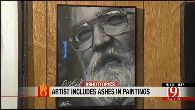 Hot Topics: Artist Includes Ashes In Paintings