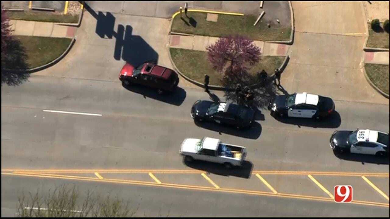 WEB EXTRA: SkyNews 9 Flies Over Conclusion Of Pursuit In SW OKC