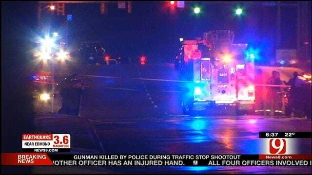 Two OKC Officers Shot; Alleged Gunman Dead Following Traffic Stop Shootout