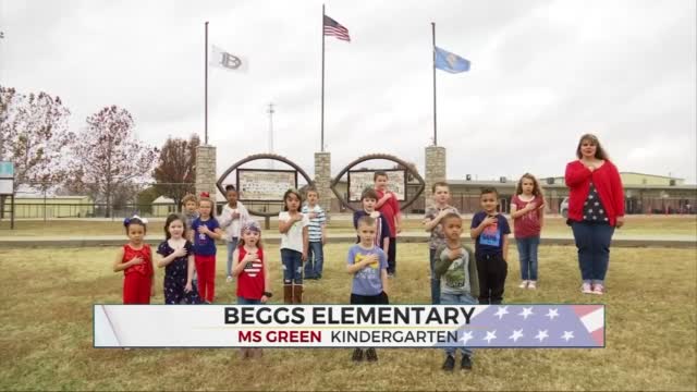 Daily Pledge: Ms. Green's Kindergarten Class