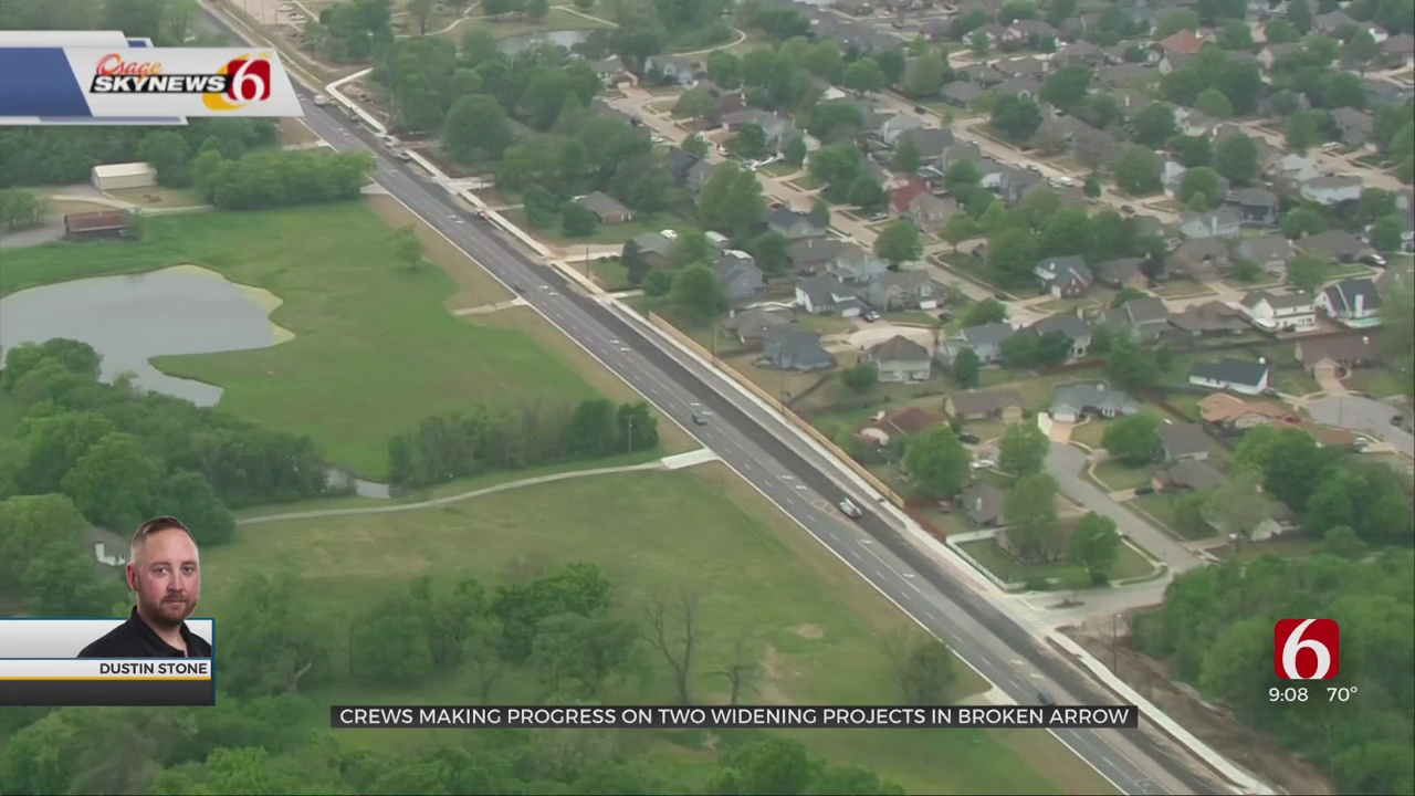 Watch: Osage SkyNews 6 Gives Update On 2 Broken Arrow Street Widening Projects 