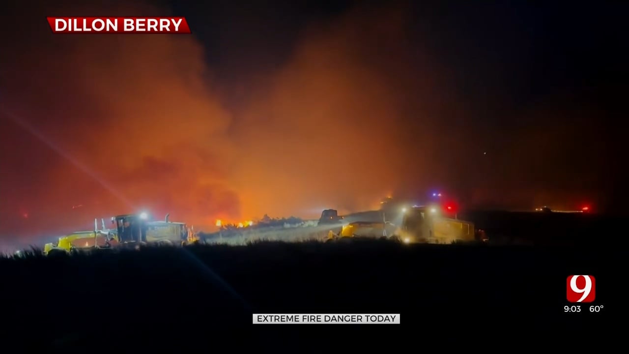 Firefighters Battle Wildfires In NW, Central Oklahoma