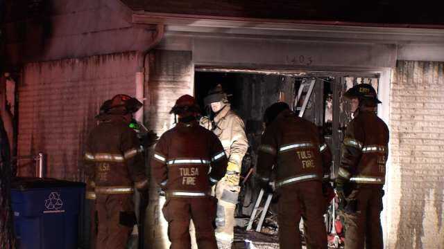 WEB EXTRA: Video From Scene Of Tulsa House Fire