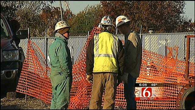 South Tulsa Natural Gas Line Rupture Shut Off, Streets Re-Opened
