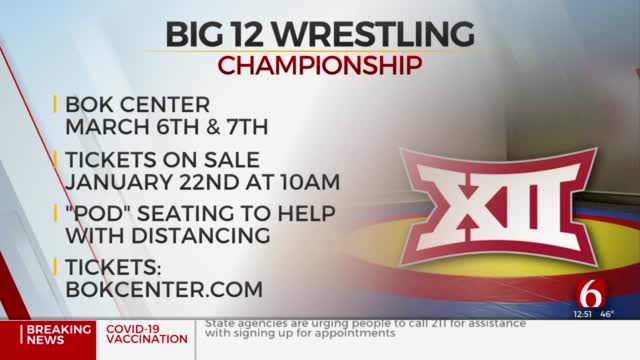 Tulsa's BOK Center To Host Big 12 Wrestling Championship